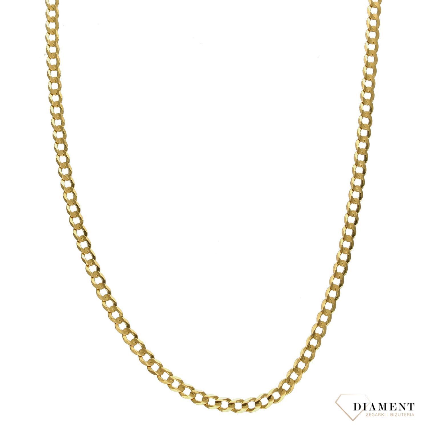 Złoty łańcuszek 585 pancerka 2,5 mm DIA-LAN-1120-585 2,5mm ✅ Złoty łańcuszek o splocie pancerki ✅.jpg